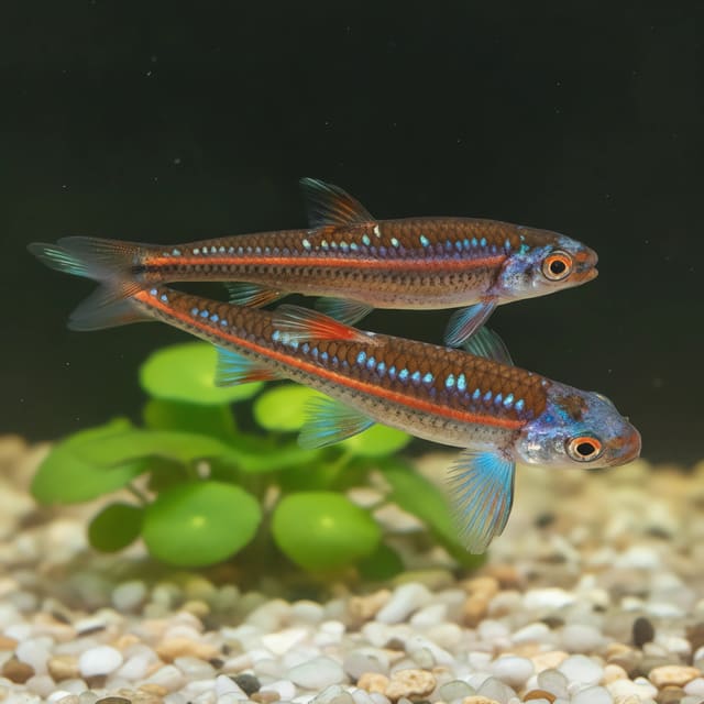 5 × Rainbow Shiners (Notropsis chrosomus)