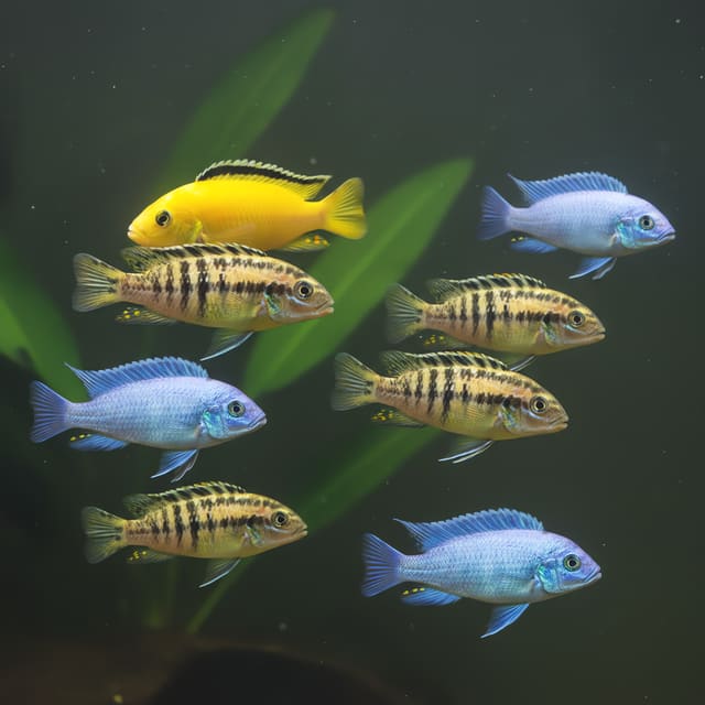 6 X Assorted Lake Malawi Cichlids (Malawi cichlid mixed)
