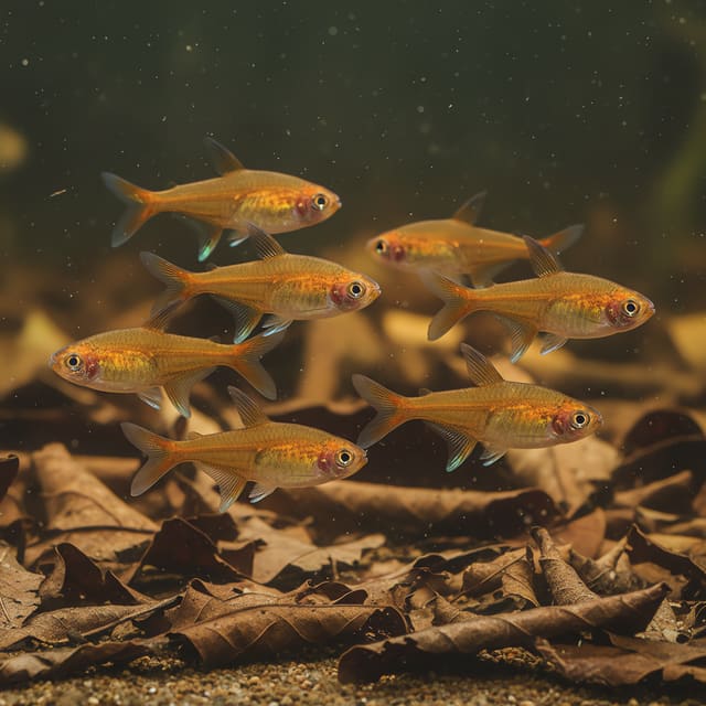 6 X Ember Tetras (Hyphessobrycon amandae)