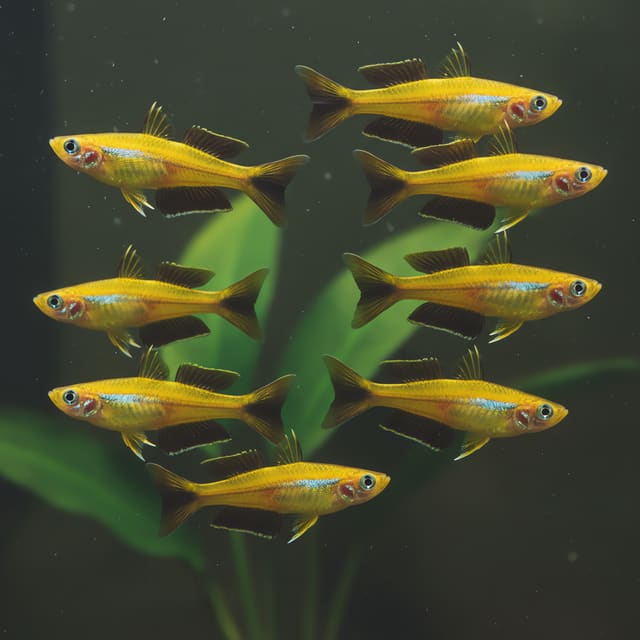 6 X Forked-Tail Rainbowfish (Popondetta furcata)