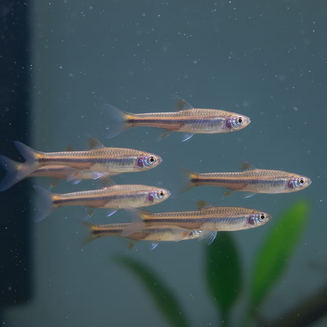 6 X Rainbow Shiners (Notropsis chrosomus)