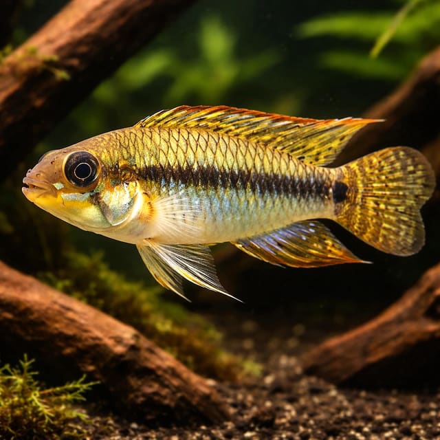 Amazon yellow dwarf cichlid — Fresh Water Fish