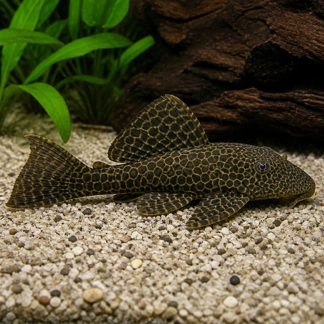 Young Ancistrus wabenmuster bristlenose plec 2.5-3 cm with honeycomb pattern
