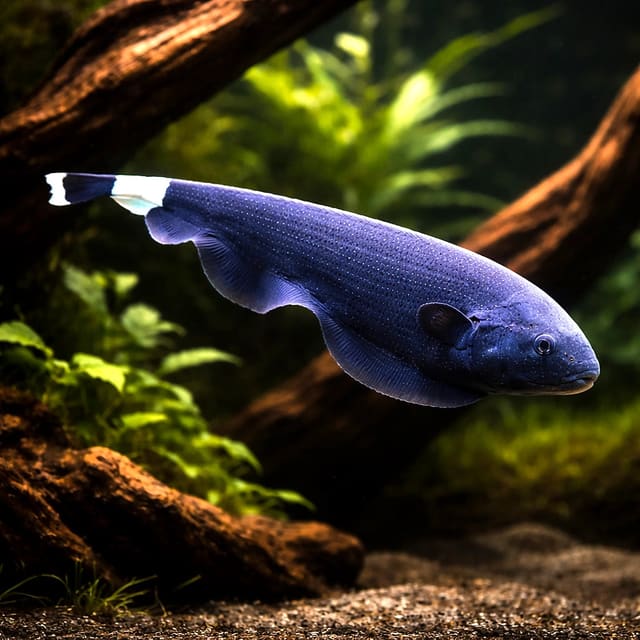Black Apteronotus Albifrons - Black Ghost Knifefish - South America