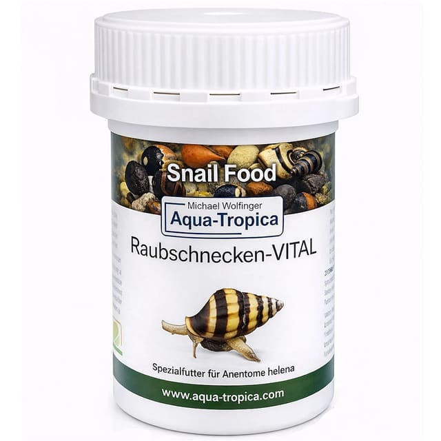 Aqua-Tropica Raubschnecken-VITAL 35g pack and granules for Anentome helena assassin snails