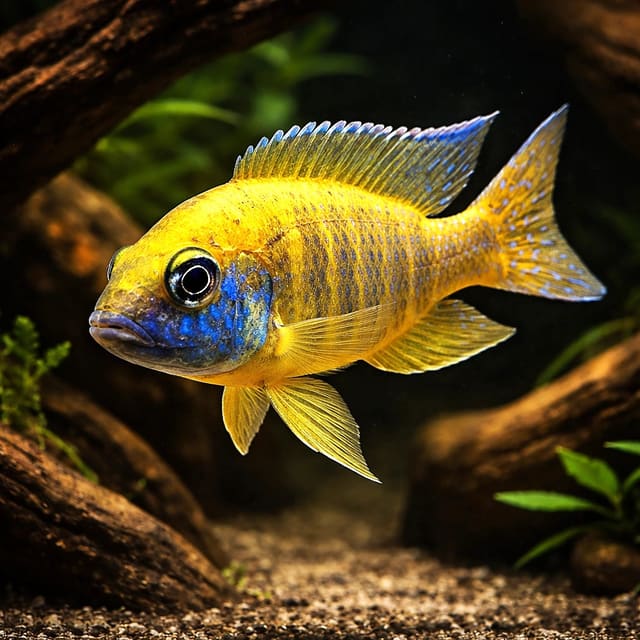 Nkhomo-Benga Peacock Cichlid (Aulonocara baenschi)