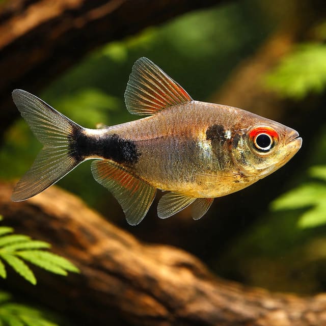Garnet Tetra (Hemigrammus pulcher) in a planted aquarium