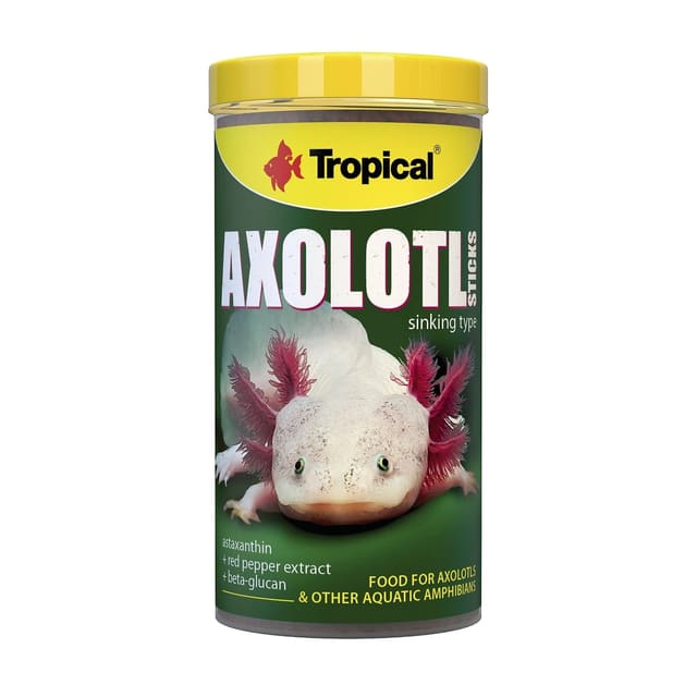 Tropical Axolotl Sticks sinking food for axolotls, 250ml 135g tub