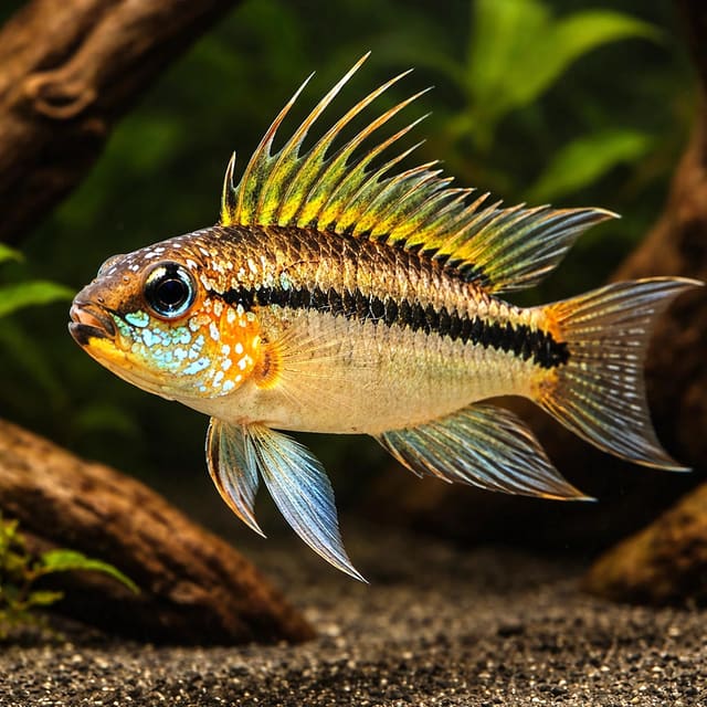Banded Dwarf Cichlid orange — Fresh Water Fish