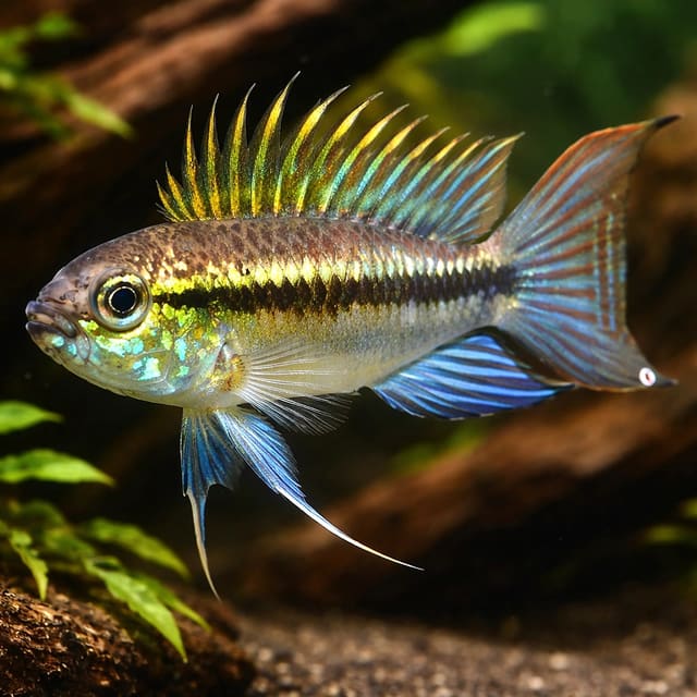 Banded Dwarf Cichlid Peru blue — Fresh Water Fish