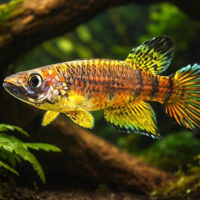 Exact Petra source photo of Berkenkamp's Epiplatys, Epiplatys ansorgii