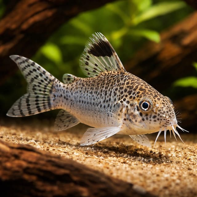 Corydoras punctatus — best algae eating fish — Catfish cory pleco — representative image