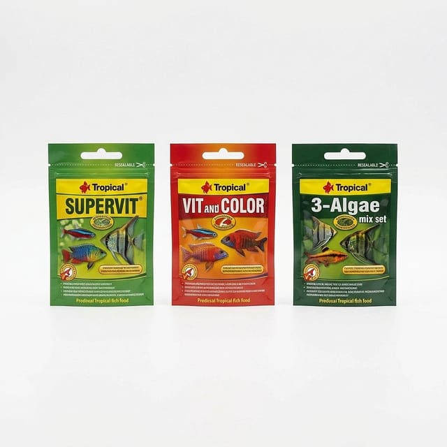 Tropical Supervit + Vit&Color + 3-Algae Food — best food for tropical fish — Dry Food UK