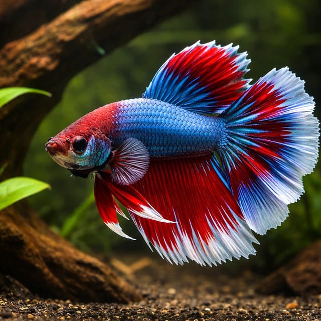 Betta battle paradise DUO mixed colors 1 pc — Fresh Water Fish