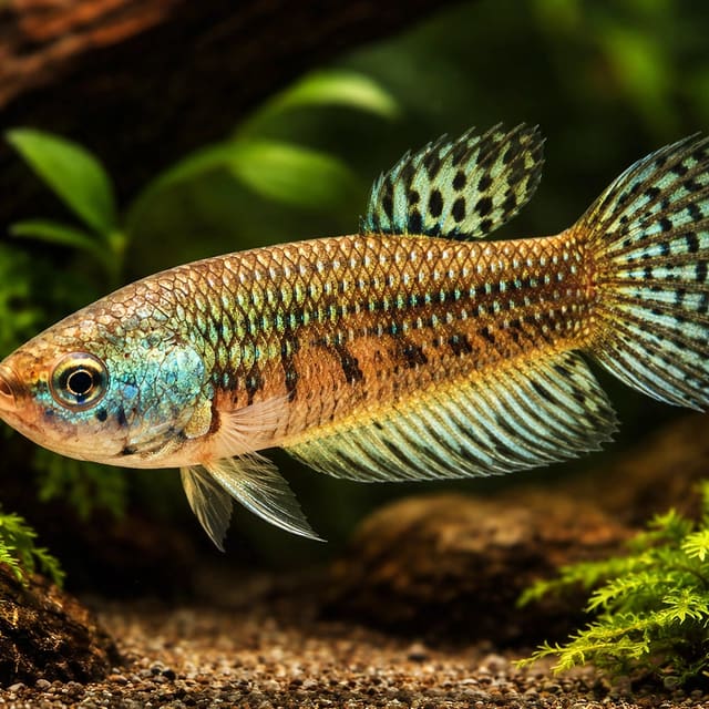 Betta spl. female Alien green L — Fresh Water Fish