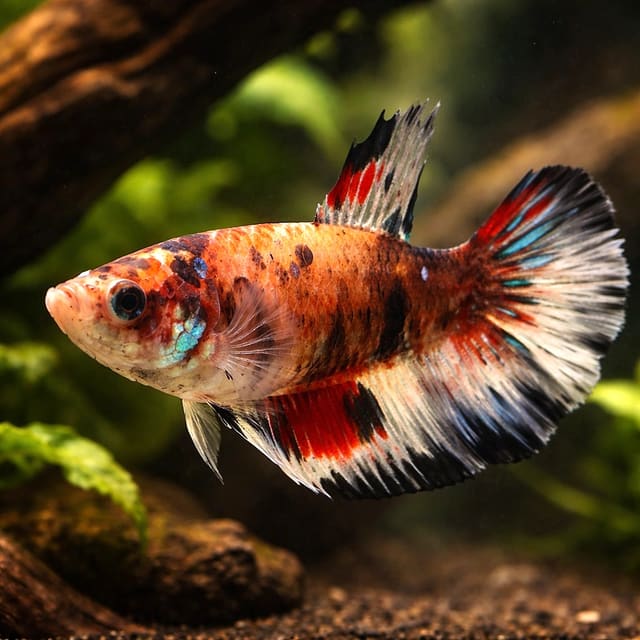Betta spl. female Halfmoon Koi XL — Fresh Water Fish