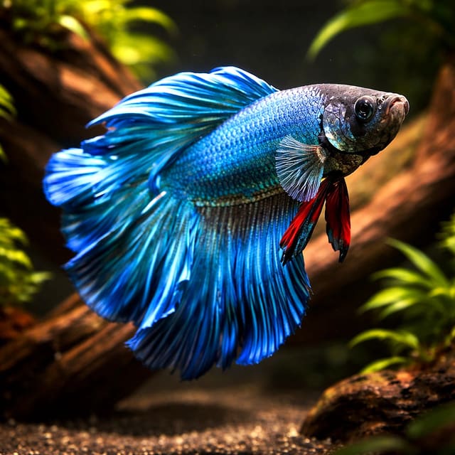 Betta spl. male rose blue XL — representative image