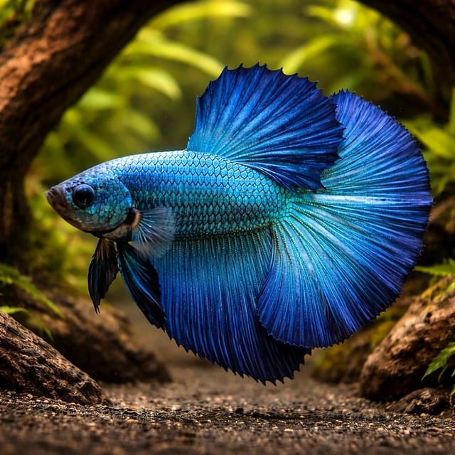 Betta spl. male SuperDelta green XL — representative image