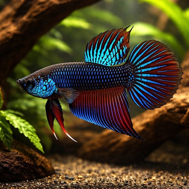 Betta spl. male Wild Buriram blue L — representative image