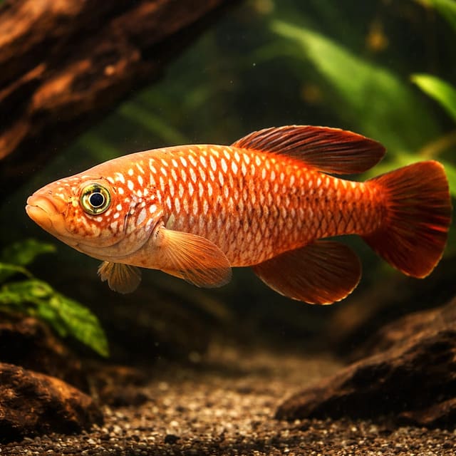 Black Spotted Nothobranch, Nothobranchius melanospilus - exact Petra source photo