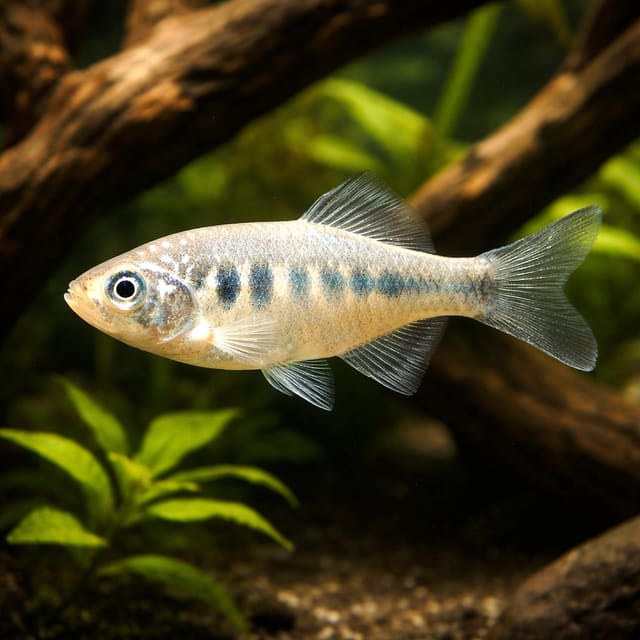 Hikari Danio (Danio sp. Hikari) in a planted aquarium — representative image