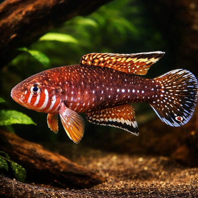 Exact Petra source photo of Brashnikov's Lyretail, Simpsonichthys boitonei