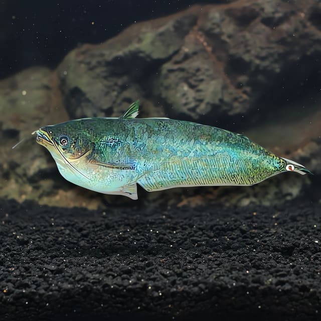 Butter Catfish Ompok bimaculatus aquarium image
