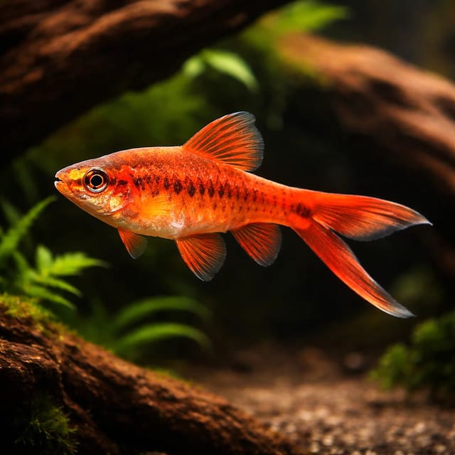 Barbus titteya long fin — Cherry Barb — Barbs UK — representative image