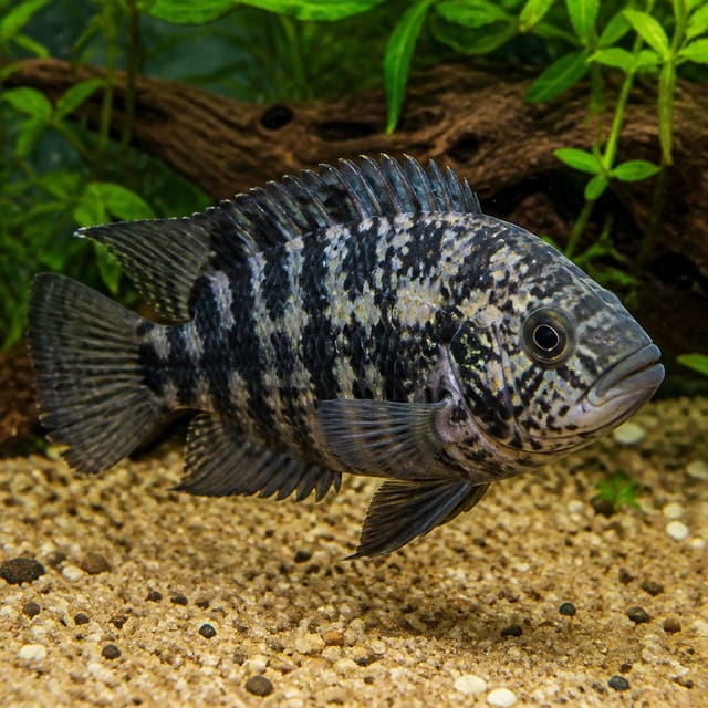 Cichlasoma Nigrofasciatum Marbl Fish for UK Aquarists
