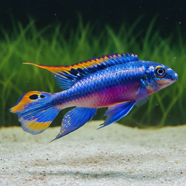 Super Red Rainbow Kribensis (Pelvicachromis pulcher)