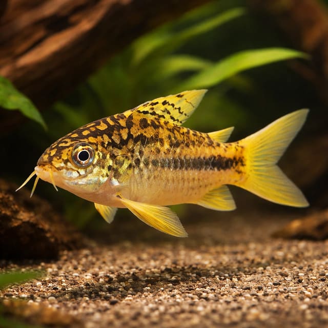 Corydoras sp. yellow cat 3 - — Fresh Water Fish