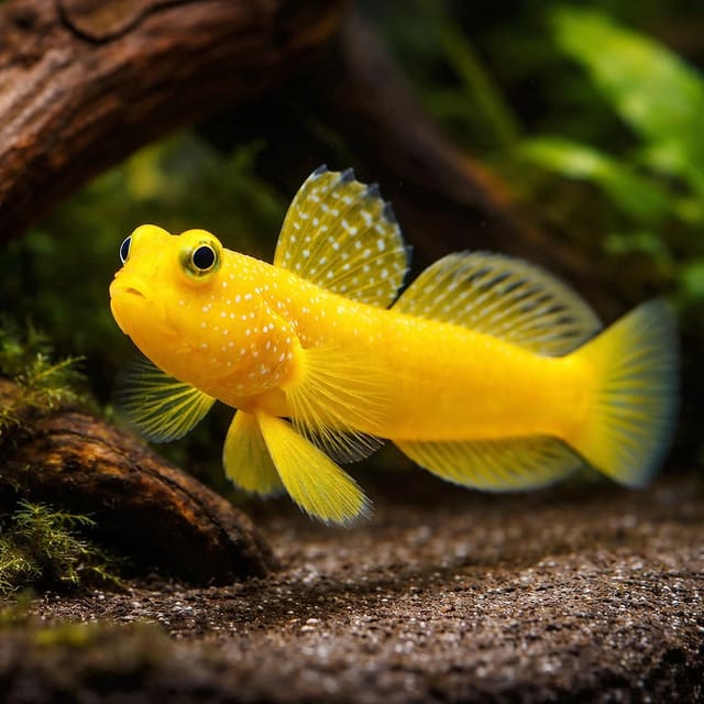 Yellow prawn-goby — Cryptocentrus Cinctus Goby Fish