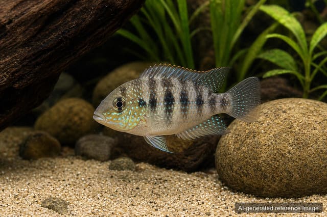 Cryptoherus cutteri Cutter's Cichlid 3-4 cm live freshwater cichlid