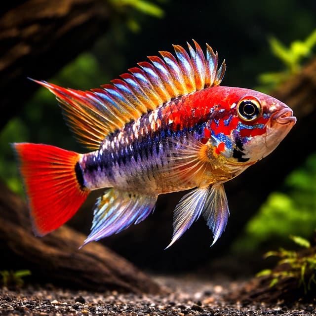 Apistogramma Macmasteri Red Mask - Live dwarf cichlid