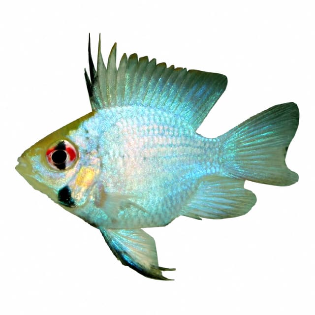 Electric Blue Balloon Ram (Mikrogeophagus ramirezi)