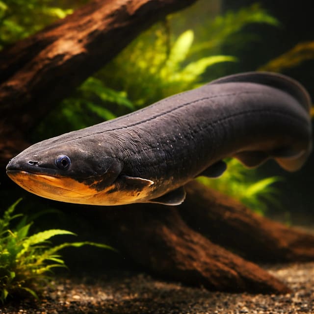 Electric Eel (Electrophorus electricus) specialist aquarium image