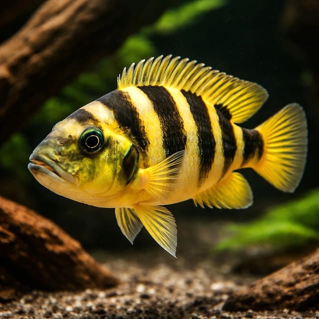 Elongate Lamprologus Lepidiolamprologus elongatus Tanganyika rock cichlid