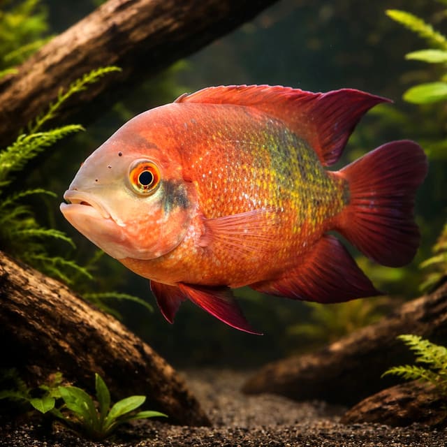 F Cichlid, Smaragd Cichlid, — Fresh Water Fish
