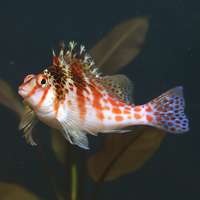 Falco Hawkfish (Cirrhitichthys falco) in a planted aquarium — representative image