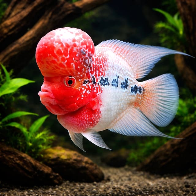 Flowerhorn Cichlid (Flowerhorn (hybrid))