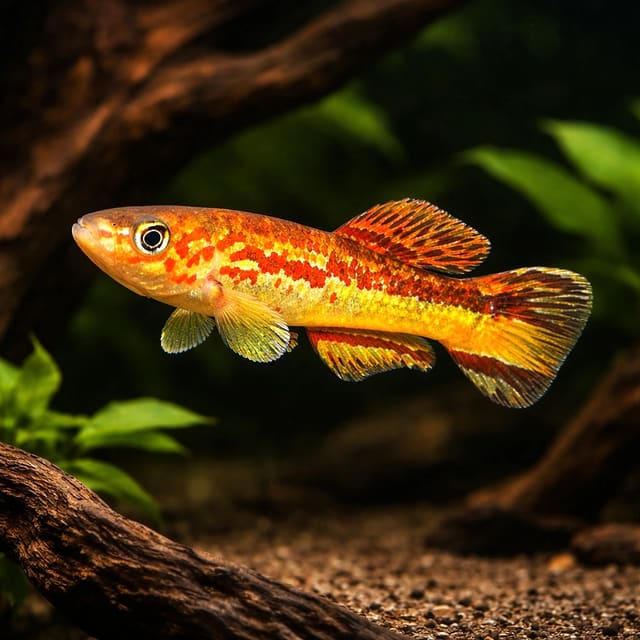 Amiet's Lyretail Killifish Edea-Yaounde profile