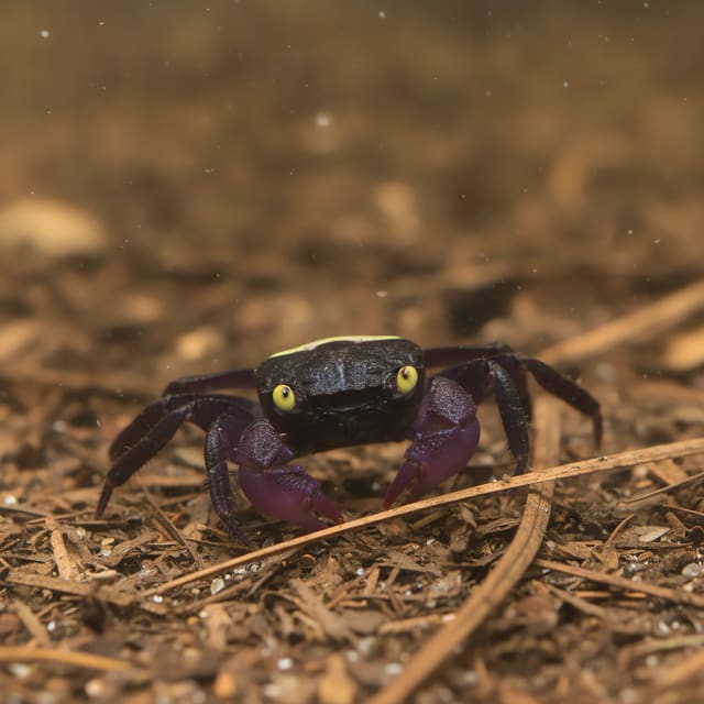 Representative illustration of a Vampire Banana Crab; colour, proportions and the exact animal vary