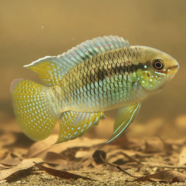 Golden Dwarf Cichlid (Nannacara anomala)