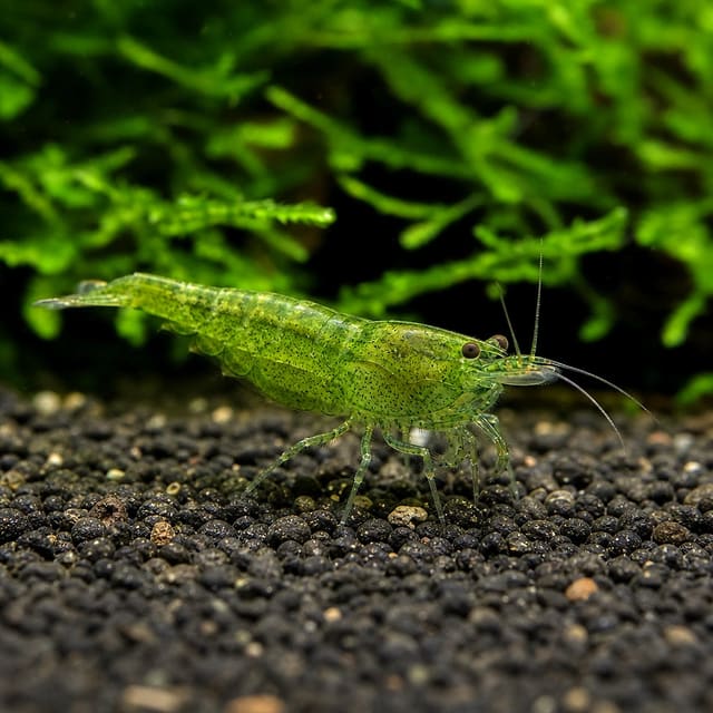 Neocaridina davidi green natural aquarium image