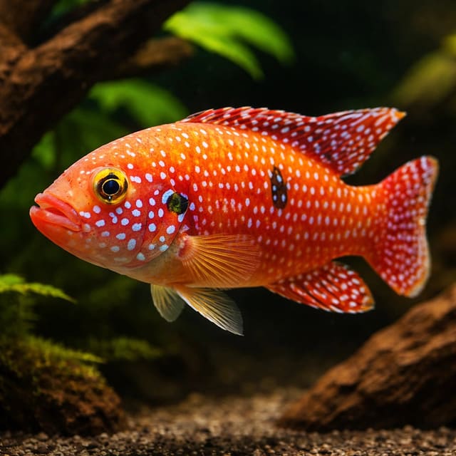 Hemichromis guttatus 3,5 - — Fresh Water Fish
