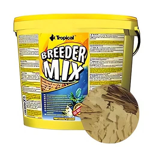 Tropical Breeder Mix 21L/4kg bulk multi-ingredient flake food bucket