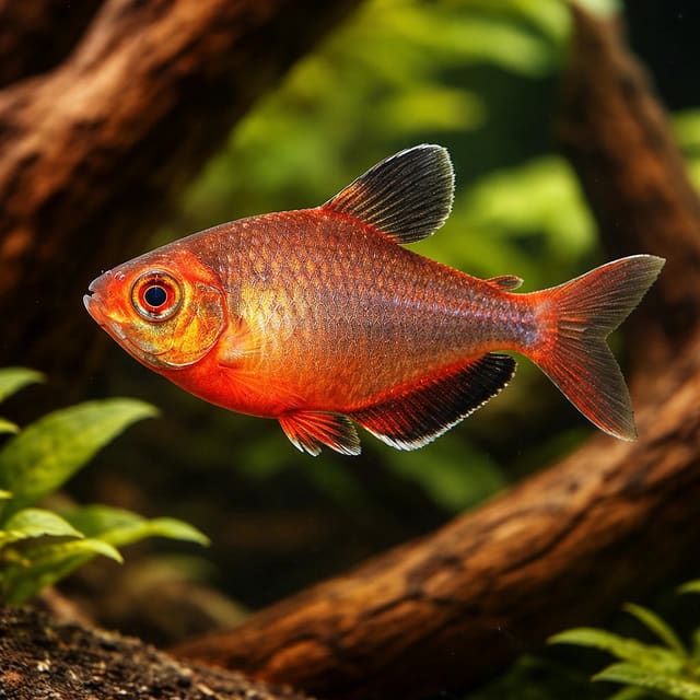 Hyphessobrycon ecuadoriensis — Hyphessobrycon eques — South American Tetra — representative image