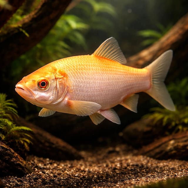 Golden Orfe Leuciscus idus orfus 12-15cm, a bright golden coldwater fish for ponds and large aquaria