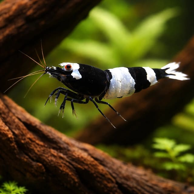 King Kong Shrimp (Caridina cantonensis) - solid black Taiwan Bee freshwater shrimp