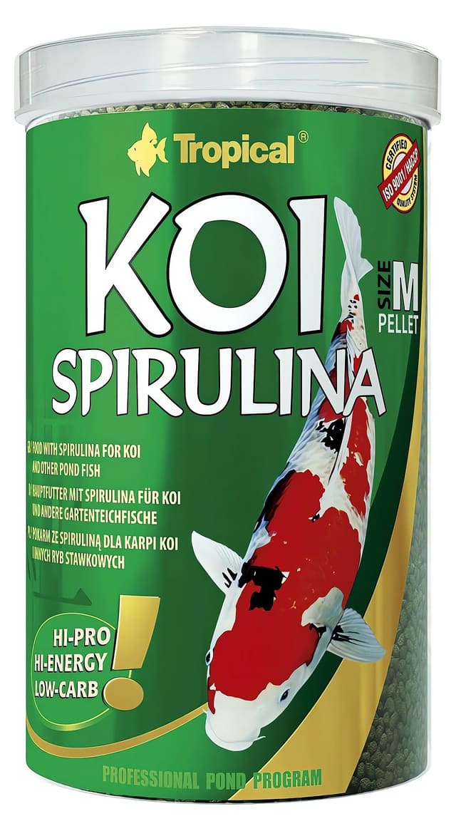 Tropical Koi Spirulina Pellet Size S - Fish food